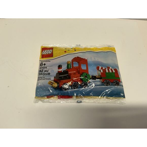 Lego Christmas Train Set #40034 82pc‎ Building Toy New In Bag 2012 - Picture 1 of 2
